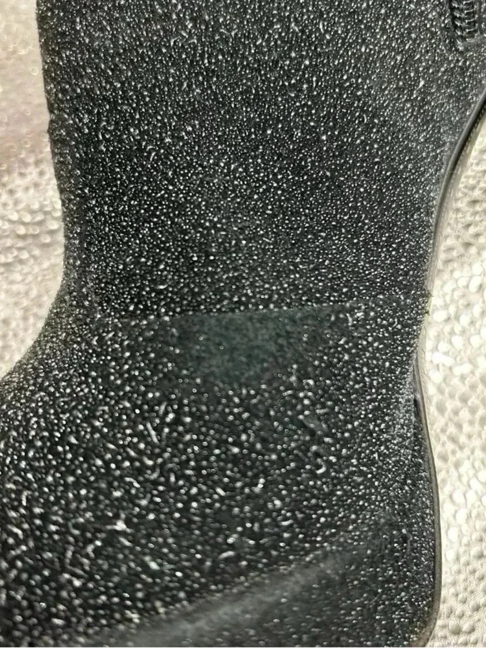 Chanel Glitter Suede CC Cap Toe Ankle Boots Black 40.5 Stiletto Heels